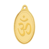 WHP Jewellers 24kt (999) 2 gram OM Yellow Gold Om Pendant