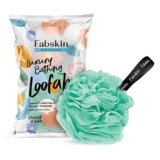 FABSKIN Loofah for Bathing | Bath Shower Loofah Sponge Scrubber Exfoliator for Women and Men | Bathing Sponge | Body Wash Scrub for Bathing | Bath Scrubber For Body (GREEN)
