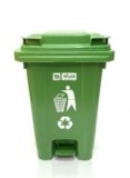 Milan Plastic Garbage Waste Dustbin with Step-On Pedal 65 Ltr Assorted