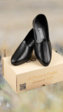 Prashant Agency DEORA शाही ब्लैक मोजरी (Shahi Black Mojari) Jutis For Men(Black , 7)