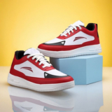 VIZYTRIC Sneakers For Men(Red, White , 7)