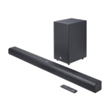 JBL Cinema SB590 Deep Bass, Dolby Atmos Soundbar with Wireless Subwoofer for Extra Deep Bass, 3.1 Channel, Center channel for superior voice clarity, HDMI eARC, Bluetooth & Optical Connectivity (440W)