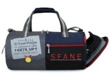 Sfane Gym Bags for Men with Separate Shoe Compartment Sports Gym Bags for Women Unisex Duffle Bags for Gym for Carry & Travel Adjustable Duffel Bags Sports Bag – Navy Blue & Red