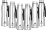 Apeiron Vectra SS Bottle Pack Of 6 1000 ml Steel Bottle(Pack of 6, Silver)