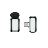 Haomuren Single-Channel Wireless Mic with Noise Cancelling for YouTube, Android Type-C – 360° Omnidirectional Pickup, 33Hrs Battery, 100m Range, Plug & Play