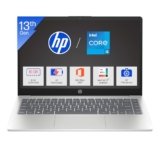 HP 14, 13th Gen Intel Core i5-1334U Laptop (16GB DDR4,512GB SSD) Anti-Glare, Micro-Edge, 14/35.6cm, FHD, Win11, M365 Basic(1yr),Office Home24, Silver,1.4kg, FHD Camera w/Privacy Shutter,ep0340TU