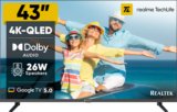 realme TechLife 108 cm (43 inch) QLED Ultra HD (4K) Smart Google TV 2026 Edition(43UHDGQRDDRQ)