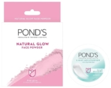 POND’S Light Face Moisturizer 200 ml, Daily Lightweight Non-Oily Cream with Vitamin E for Soft Glowing Skin, SPF 15 – With Vitamin C & Niacinamide&Pond’s Natural Glow Face Powder, Pink Glow – 30G