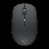 DELL WM126 Ambidextrous Optical Mouse 1000 DPI, Plug and Play(2.4GHz Wireless, Black)