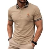 Lymio Polo T Shirt for Men || T Shirt for Man || Collar T Shirt Style Men (Available Packs Also) (Polo-112-Chiku-L)