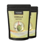 TE-A-ME Vanilla + Matcha Green Tea Powder – 100g (66 Servings) | 50g – Pack of 2 | Make Delicious Flavoured Matcha Vanilla Latte | 100% Natural | Ceremonial Grade
