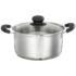 BERGNER Aluminium Jazz Non Stick Cookware Set 4Pc-Kadhai with Glass Lid 24Cm, Dosa Tawa 28Cm, Frypan 24Cm with Induction Compatible, Soft Touch Handles, Pfoa Free, Yellow