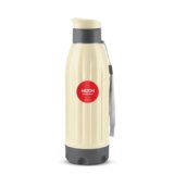 Milton Kool Windsor 600 Thermoware I Cold PU Insulated Water Bottle 560 ml, Leak Proof Flip Top Lid I for Office, Gym, School I Cream