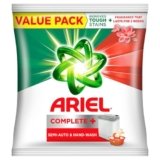 Ariel Complete Detergent Powder – 4kg | Removes 100 Tough Stains in 1 wash | Fragrance that lasts for 2 weeks | For Semi Auto Washing Machine & Bucket Wash