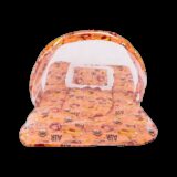 BUMTUM Cotton Baby Bed Sized Bedding Set(Orange, 1 Bedding Set)