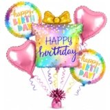Wanna Party Balloon Set – 36 Inch, Pack of 5 | Gift Box Present Foil Balloons | Big Balloon Set