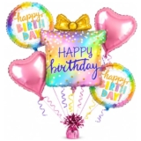 Wanna Party Balloon Set – 36 Inch, Pack of 5 | Gift Box Present Foil Balloons | Big Balloon Set