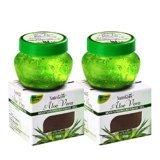 NutriGlow Aloe Vera Gel Great for Face, Hair, Acne, Sunburn, Bug Bites, Rashes, Glowing and Radiant Skin, Hydrating Gel Relieves Itchy & Irritated Skin Non Sticky, 100gm Each, Pack of 2