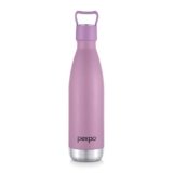 Go24 pexpo Erica Stainless Steel Water Bottle 500ml | Hot and Cold Thermo Flask | ISI Certified Steel Bottle | Triple Wall Insulation | Leakproof | for Home, Office, School | Rosy Brown
