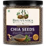 Bhuvenika Dry Fruits & Mukhwas Premium Chia Seeds 1Kg | Natural Hydrator for Summers | High Protein & High Fibre Seeds for Eating
