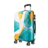 Safari Luma Neo 8 Wheels 77cm Large Size Trolley Bag, Hard Case Printed Polycarbonate, 360 Degree Wheeling Checkin Luggage for Men & Women, Suitcase for Travel, Trolley Bags for Travel, Multicolour