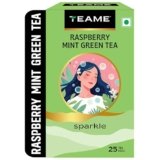 TE-A-ME Green Teabags Raspberry and Mint Flavour | Green Tea Bags 25 pcs