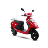 AMO Inspirer EV Lead Acid Electric Scooter 50Km-60Km per Charge Non RTO, Red with Portable Charger