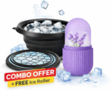 Glosstiy Glam Premium Ice Facial Combo Set with Free Ice Roller | Skin Tightening & Minimizing(30 ml)