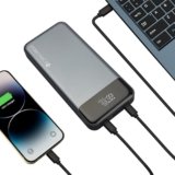 ZEBRONICS EnergiPOD 27R3 Power Bank, 27000 mAh, 100W, PD 3.0 Type C, Rapid Charging, Outputs – Dual Type C | USB A, LED Display, Auto Protections, Flight Friendly, Made in India (Black+Grey)