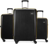 ALFA by VIP Excel Set of 3 (Small 55cm Medium 65cm Large 75cm) Suitcase Cabin & Check-in Set 8 Wheels – 30 Inch