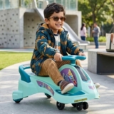 Toyzone Vroom Magic Car | Kids Swing Car,Twister Ride On | No Battery, No Pedal | Safe & Sturdy | Indoor & Outdoor Push Ride on for Kids | 2-10 Years, 50 Kg Capacity