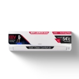 Hitachi 1 Ton 3 Star, New Star rated, Inverter Split AC (Copper, 4 Way Swing, ice Clean, EEV Precision- Higher Performance Cooling, RAS.G312PCDIBS, White)