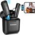 Grenaro Mic for Youtube, J13 Wireless with Charging Case – 3 Level Noise Reduction Microphone
