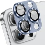 CELLMASTER Camera Lens Protector Compatible for iPhone 15 Pro Blue Pack of 1