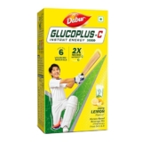 Dabur Glucoplus C Instant Powder Energy Glucose (LemonFlavour) – 1kg | Replenishes Energy with 6 Added Vitamins and Minerals | 20% More Glucose In Every Sip | Vitamin C and Zinc Helps Boost Immunity | Calcium, Phosphorus and Vitamin K Support Bone Health