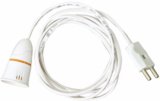 Hiru Bulb Holder with Extension Cable, Bulb Holder with Flexible Wire & 2-Pin Plug for Multipurpose for Festive Decorations. Copper Light Socket(Pack of 1)