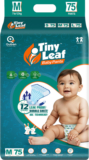 Tiny Leaf Baby Diaper Pants 12hrs Absorption with ADL |Medium 7-12kg, Pack 1 – M(75 Pieces)
