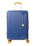Wiki Ripple 8 Wheel Hardside Polycarbonate Trolley by Wildcraft,Large,Navy