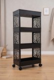 Surety for Safety Shelf Organizers(Black, Plastic)
