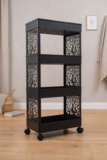 Surety for Safety Shelf Organizers(Black, Plastic)