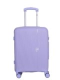 Wiki Zine 8 Wheel Hardside Polycarbonate Trolley by Wildcraft,Large,Pstl_Prpl