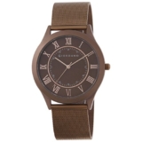 Giordano Luxury Analog Watch for Men – Metalic dial with Roman Markers and 24-Hour Inner Ring, Quartz Movement and mesh Metal Strap A1064-44