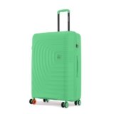 Nasher Miles Polypropylene Boston Hard-Sided Polypropylene 8 Spinner Wheel Check-in Luggage Summer Green 24 Inch |65Cm Trolley Bag Suitcase, Medium