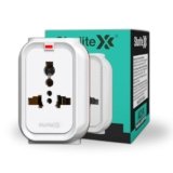 Sturlite Alyx 3 Pin Plug| 2-Pin & 3-Pin Socket| Universal AC Travel Adapter| Strong Polycarbonate Body Socket| Compact Converter Plug for Travel, Home & Office Use – (Pack of 1)