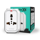 Sturlite Alyx 3 Pin Plug| 2-Pin & 3-Pin Socket| Universal AC Travel Adapter| Strong Polycarbonate Body Socket| Compact Converter Plug for Travel, Home & Office Use – (Pack of 1)