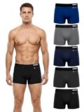 SWAGR 5 Pack Men’s Super Combed Cotton Underwear Trunks | Classic TruComfort Fit | Powered by ZincShield Anti-Bacterial Tech | Aerflo Breathability | 4-way FlexStretch | Size XL (100-105 cm) SG05