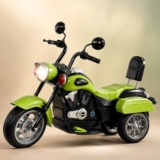 Lifelong Royal Electric Ride On Motor Bike for Kids, Semi Assembled Rechargeable Toy Bike One Touch Start,Light and Music, Long Battery Life, 3 Wheels, Comfortable Seat for 1-6 Yrs (LLEV99)