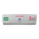 Lloyd 1.5 Ton 5 Star, Inverter Split AC (5 in 1 Convertible, Cools Even at 52°C, Smart 4 Way Air Swing, Turbo Cool, Anti Corrosion Coating, 100% Copper, White, GLS18I5KWGGW)