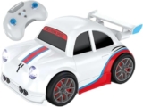 DHRUTOKO RC Remote Control Car for Kids | Rechargeable High Speed Racing Toy Car with LED Lights | 2.4GHz Remote | Indoor & Outdoor | White