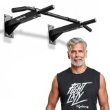 Lifelong Pull Up Bar Wall Mounted | 200kg Capacity| Foam Grip Pull Up Bar for Home | Gym Equipment for Home Workout| Triangle Support | Strong Wall Base| Home for Kids, Men & Women